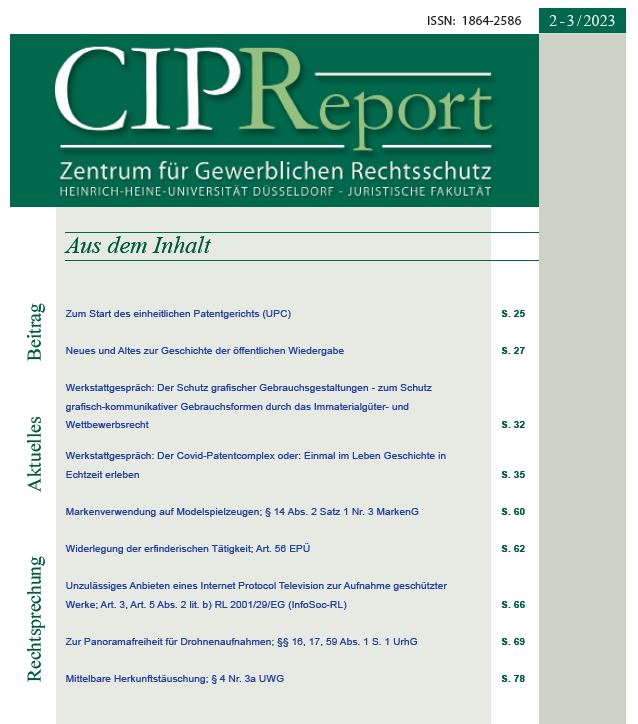 Der CIPReport ist zurück aus der Sommerpause